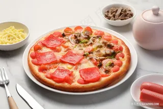 西餐美味培根披萨