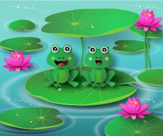 C4d插画 浮雕插画 卡通插画 背景插画