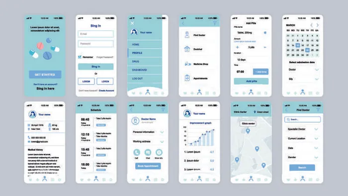 手机移动端整套APP交互UI界面套图作品集EPS矢量图设计素材eps,ai矢量模版下载