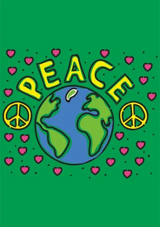 和平地球爱心