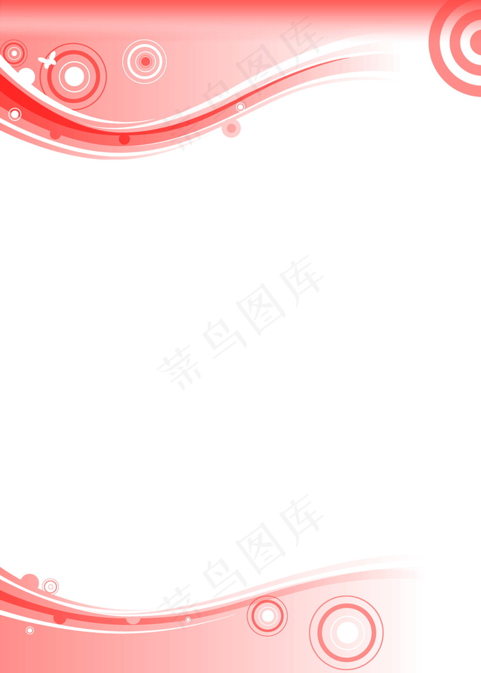 红色淡雅word背景图片
