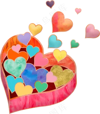 520爱心泡泡图片素材