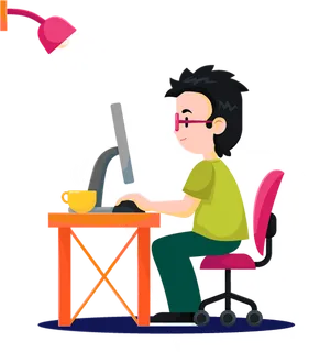 卡通办公人物简笔少儿兴趣班