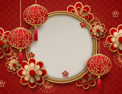 中式传统新年春节矢量素材 中式传统新年春节矢量素材