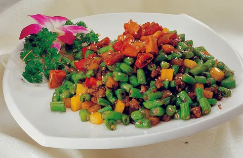 CXC00555脆椒揽菜四季豆 CXC00555脆椒揽菜四季豆