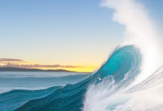 蓝色自然风大海壁纸6