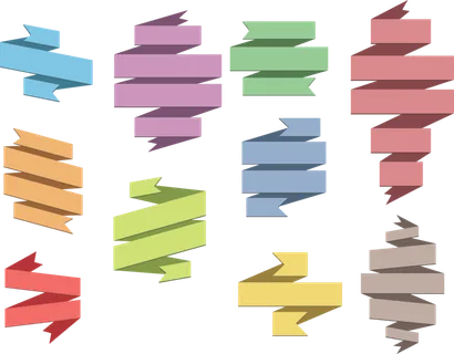 丝带 设计 元素