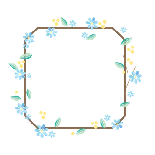 创意卡通花边框