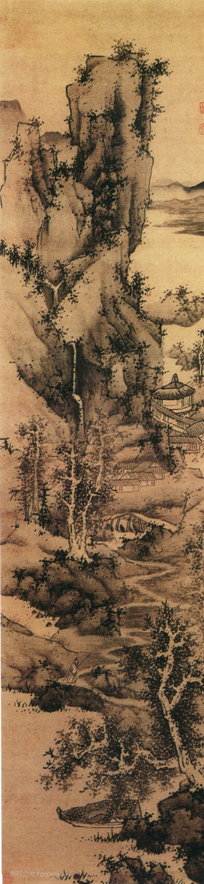 仿梅道人山水图