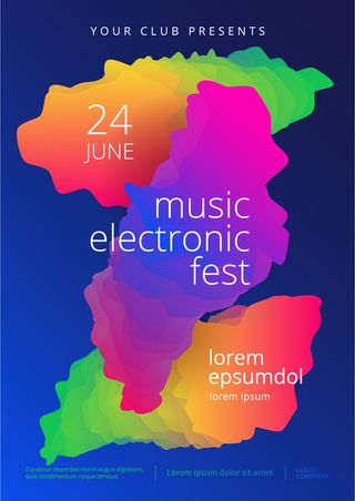 多彩渐变流体背景