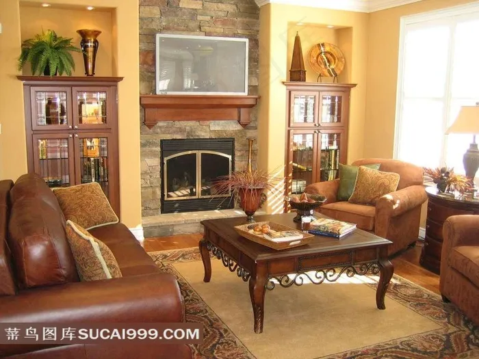 田园风格客厅图片