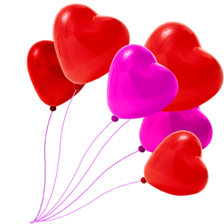 气球爱心一束