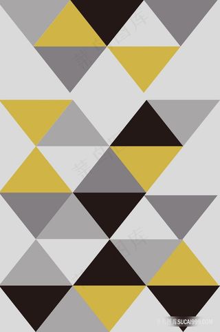 简约三角形连续背景装饰画