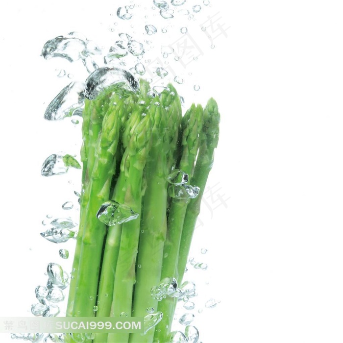 水中的蔬菜高清素材
