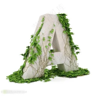 3D字母A设计素材