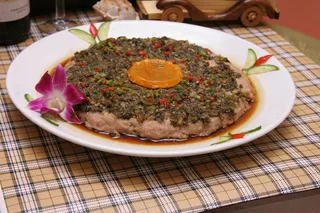 雪菜蒸肉饼 22元