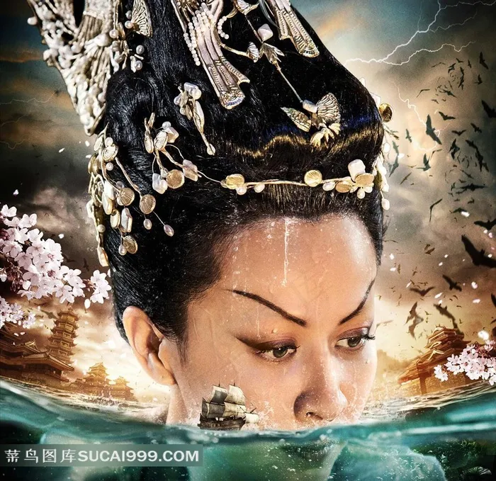 威严的武则天电影狄仁杰之神都龙王角色海报