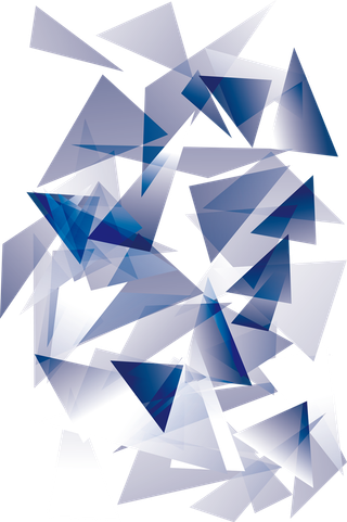 菱形色块灰蓝科技kv主视觉