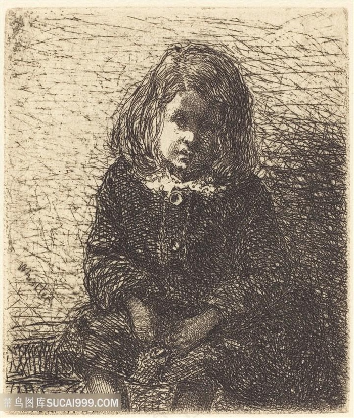 惠斯勒素描女孩