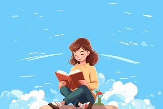 儿童学习天蓝背景