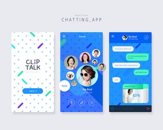 UI多页面包装展示手机APP交互界面样机长图概念PSD设计模板