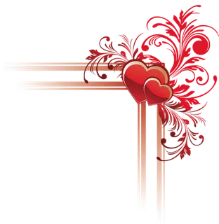 爱心素材情人节边框