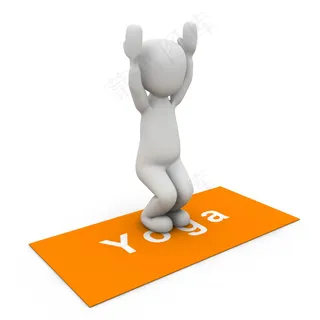 3D小人练瑜伽图片 3D小人练瑜伽图片