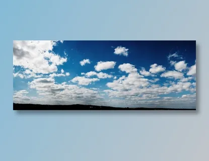 云层密集的蓝天图