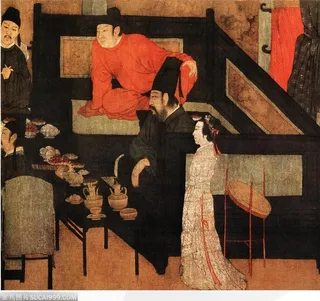 古代人物-享受音乐的官吏