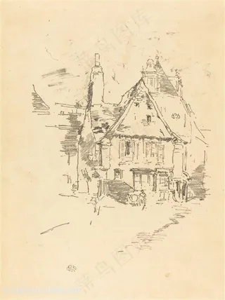 惠斯勒素描农房