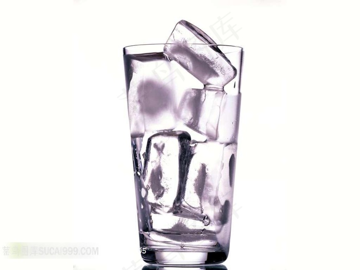 冰块玻璃杯素材