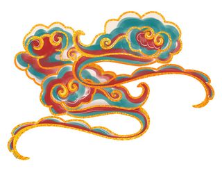 中国风中式国潮敦煌云纹祥云插画图案云朵云彩元素PSDAI设计素材