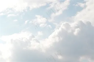 洁白的云朵素材