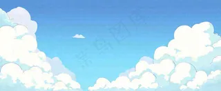 清新蓝天白云天空