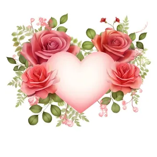 情人节520粉色爱心花浪漫海报素材背景