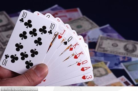 赌博与货币背景大图