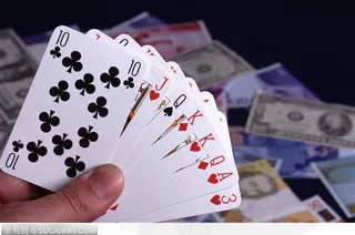 赌博与货币背景大图