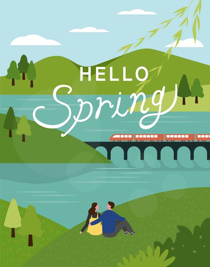 春天插画