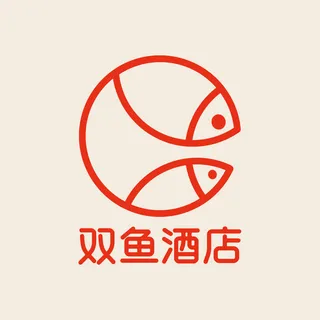 双鱼酒店LOGO设计