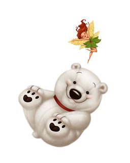 免抠卡通北极熊psd素材