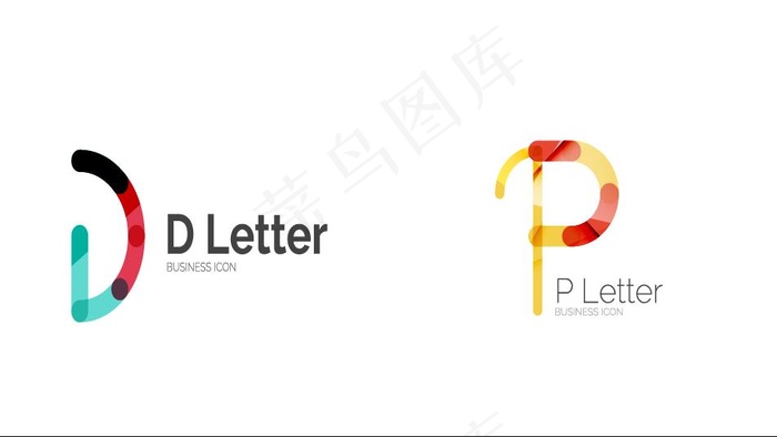 生活字母图标ai矢量模版下载