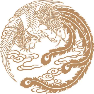 传统中国风古典宫廷龙凤吉祥喜庆图案图腾纹样矢量图设计素材