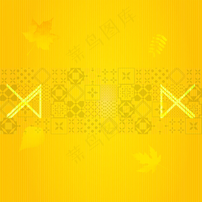 黄色花纹背景素材图片
