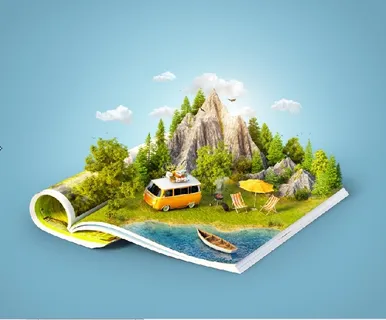 山天车旅游风景背景墙