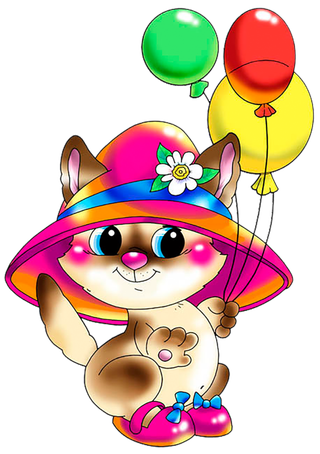 猫咪气球卡通