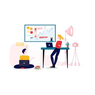 扁平化人物场景办公互联网等距ai矢量设计网页海报UI素材插画