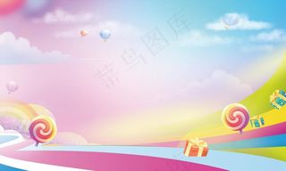 炫彩展板背景