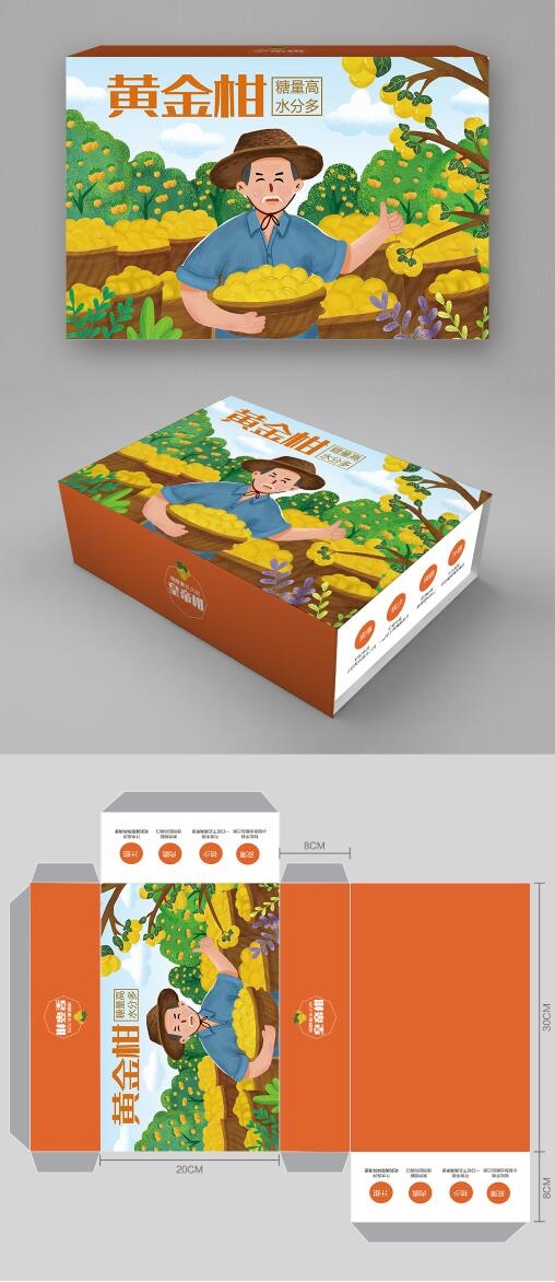 水果包装模板