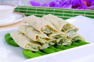 中华美食叶包实拍摄影图