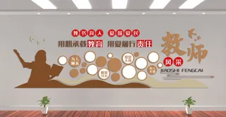校园文化墙教师风采